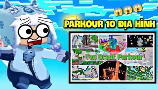 MEOWPEO THỬ THÁCH VƯỢT 10 ĐỊA HÌNH - PHẦN 1: MAP PARKOUR SIÊU VIP PRO TRONG MINI WORLD