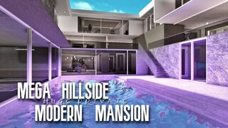 Huge Hillside Private Modern Mansion | ROBLOX BLOXBURG|