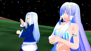 【mmd di gi charat】憂鈴ちゃん＆アクアちゃんでカラフル×セクシィ