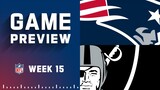 New England Patriots vs. Las Vegas Raiders | 2022 Week 15 Game Preview