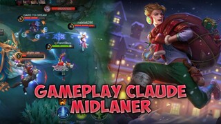 GAMEPLAY CLAUDE MIDLANER - Mobile Legends