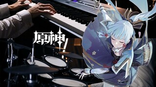 [Piano + Drum] Remake Elegan Lagu Ayaka | Dance of Fengyi | Haz Impression Drum Arrangement |