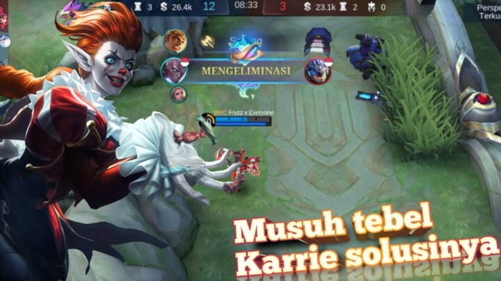 Goldlane ini masih op!? walupun hero musuh tebel !? Gasss kota bantai | Mobile Legends