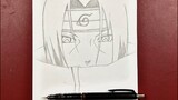Anime drawing | how to draw itachi uchiha step-by-step