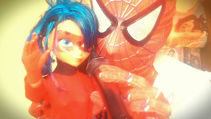SPIDERMAN E MIRACULOUS LADY BUG O AMOR VENCEU COVERS GABRIEL O MESTRE DOS BONECOS