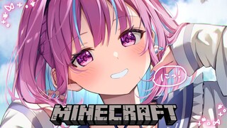 【Minecraft】た　だ　い　ま　ホ　ロ　鯖【湊あくあ/ホロライブ】