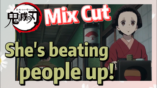 [Demon Slayer]  Mix Cut | She's beating people up!