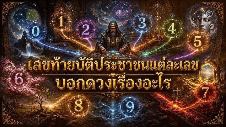 เลขท้ายบัตรประชาชนแต่ละเลข บอกดวงเรื่องอะไร? l Astrotopia