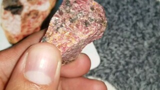 Rhodonite crystal