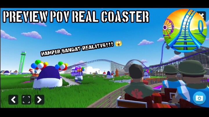 Game ini hampir sangat REALITIS!!! | Real Coaster Preview POV!!!