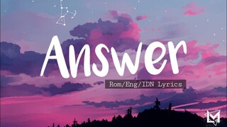 アンサー Answer // KAF (花譜) // Black Clover ED 11 • ROM/ENG/IDN Lyrics