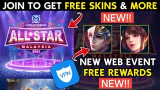 New Web Event.! Claim Free Skin & Rewards | Mobile Legends