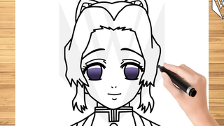 วิธีการวาด ชิโนบุ โคโช ปีศาจเซียร์ บาปทีละขั้นตอนการสอน ดาวน์โหลดฟรี หน้าระบายสี