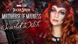 Scarlet Witch Cosplay Makeup Tutorial【Doctor Strange in the Multiverse of Madness】| Madalyn Cline