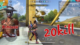 FreeFire Ranked Gameplay Solo Vs Squad 20kill |KimChon Gaming