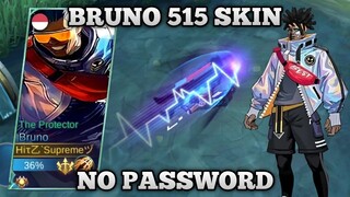 Script Skin Bruno 515 E-Party Full Effects | No Password - Mobile Legends