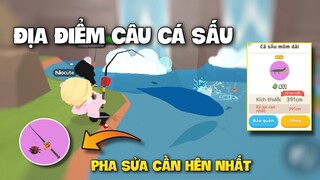 Play Together | Vị Trí Câu Cá Sấu Mõm Dài Cực Nhanh Ở Thác Nước | Pha Sửa Cần Câu Không Bị Đứt Dây