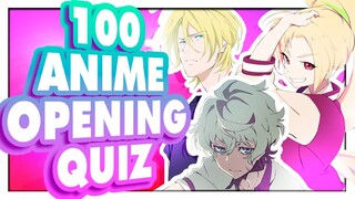 ULTIMATE ANIME OPENING QUIZ | 100 OPENINGS [VERY EASY - OTAKU] | ANIME TEST   💜💜 💜