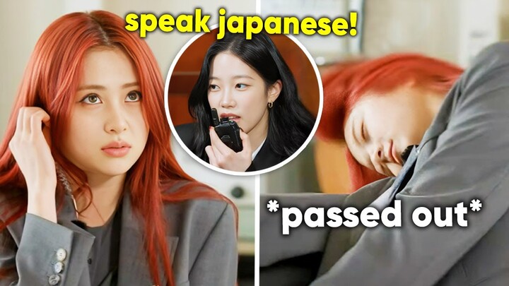 Yunjin speaking in japanese almost made her pass out (ft. teacher Kazuha)