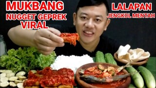 MAKAN JENGKOL MENTAH NUGGET GEPREK VIRAL PECAK IKAN SAMBAL TERASI #mukbang #asmr #mukbangjengkol