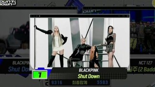 Shut Down第二个一位!今日M COUNTDOWN一位，恭喜BLACKPINK