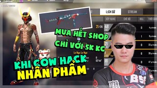 Free Fire | Cow TV Hack Nhân Phẩm Free Fire với 5.000 Kim Cương Quay Hết Shop với Bàn Tay Vàng