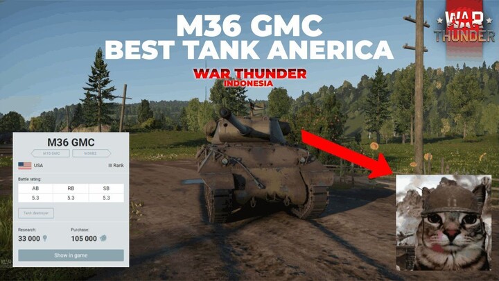 Nyicip Tank M36 GMC | War Thunder Indonesia