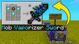 How to create a Mob Vaporizer Sword in Minecraft using Command Block Trick!