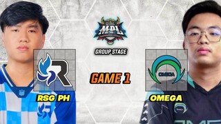 FASTEST GAME !! SMART OMEGA vs RSG PH GAME 1 MPL PH SEASON 13