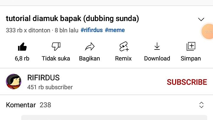 tutorial diamuk bapak dubbing sunda