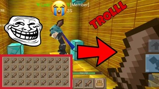 🔴TNT RUN BUT, THE PRIZE IS 1 CHEST OF WOODEN SWORDS 😂😂 -SKYBLOCK BLOCKMAN GO