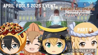 Sword Art Online Integral Factor: April Fools 2025 Event Part 2