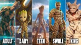 Groot's Evolution in the MCU (2014-2023) Guardians of the Galaxy