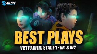 BEST PLAYS VCT PACIFIC SPLIT 1 WEEK 1 & 2! PRX F0RSAKEN 1000 IQ PLAY! RRQ JEMKIN CLUTCH!