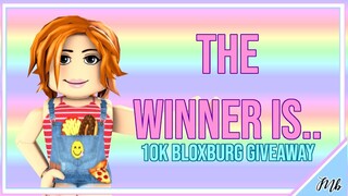 🌟THE WINNER IN 10K GIVEAWAY IS... // 10k Bloxburg Giveaway Winner!!🌟