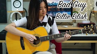 Billie Eilish《Bad Guy》，嗨翻全场！【吉他指弹】