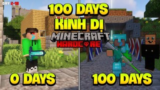 TÓM TẮT 100 NGÀY SỐNG SÓT ĐÊM KINH DỊ VÀ  ZOMBIE APOCALYPSE-MINECRAFT-SINH TỒN SIÊU KHÓ