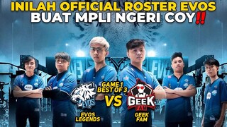 UDAH OFFICIAL INILAH ROSTER EVOS DI MPLI NANTI ‼️ NGERI BGT NI ROSTER COK - EVOS VS GEEK GAME 1