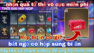 Garena free fire| nhận quà từ thẻ vô cực mùa 30 thời đại hip hop, nạp 1 kc nhận quà miễn phí