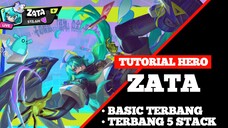Tutorial cara bermain Hero Zata aov mulai basic terbang sampai 5 stack