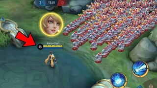 layla vs 100 minions (no item and full item)