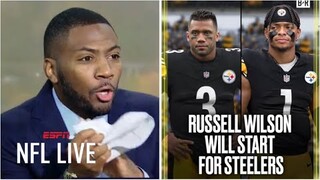 Ryan Clark SHOCKED Steelers considering benching Justin Fields, turning back to Russell Wilson