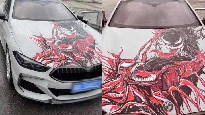 What happens when Venom paints on a BMW 8?