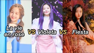 La vie en rose vs Violeta vs Fiesta