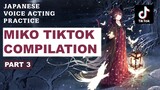 Japanese Voice Acting Practice - Romaji Script (Miko TikTok Compilation Part 3)
