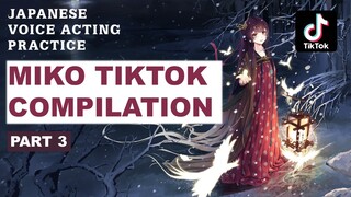 Japanese Voice Acting Practice - Romaji Script (Miko TikTok Compilation Part 3)