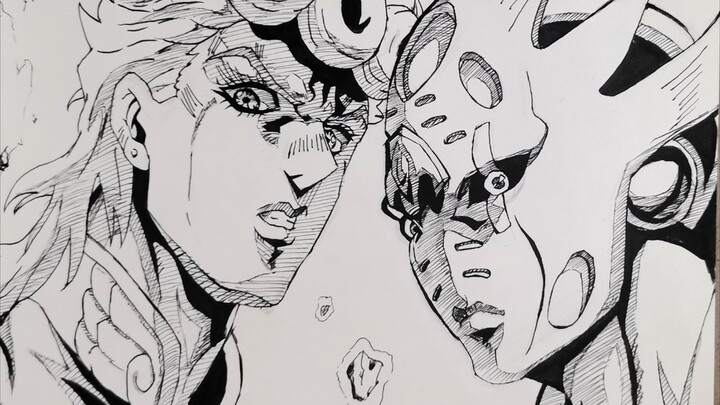 [Vẽ tay/JOJO/Giorno Giovanna] Dio, con trai của bạn đã được tôi đọc và viết.