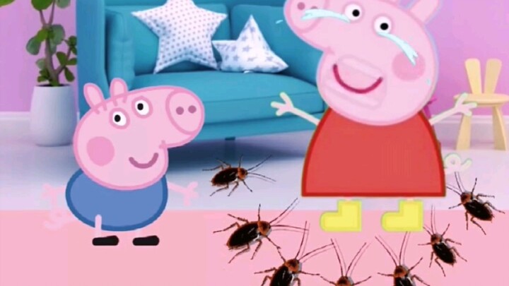 Peppa Pig dikelilingi oleh kecoak!