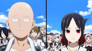 Saitama-sensei wants Miss Kaguya to confess? The love brain battle of the strongest king