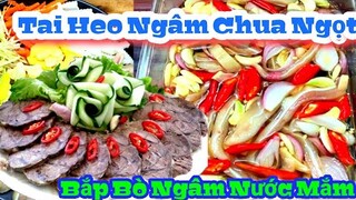 Cách làm món " Bắp Bò Ngâm Nước Mắm & Tai Heo Ngâm Chua Ngọt " đón Tết || Món Ăn Ngày Tết